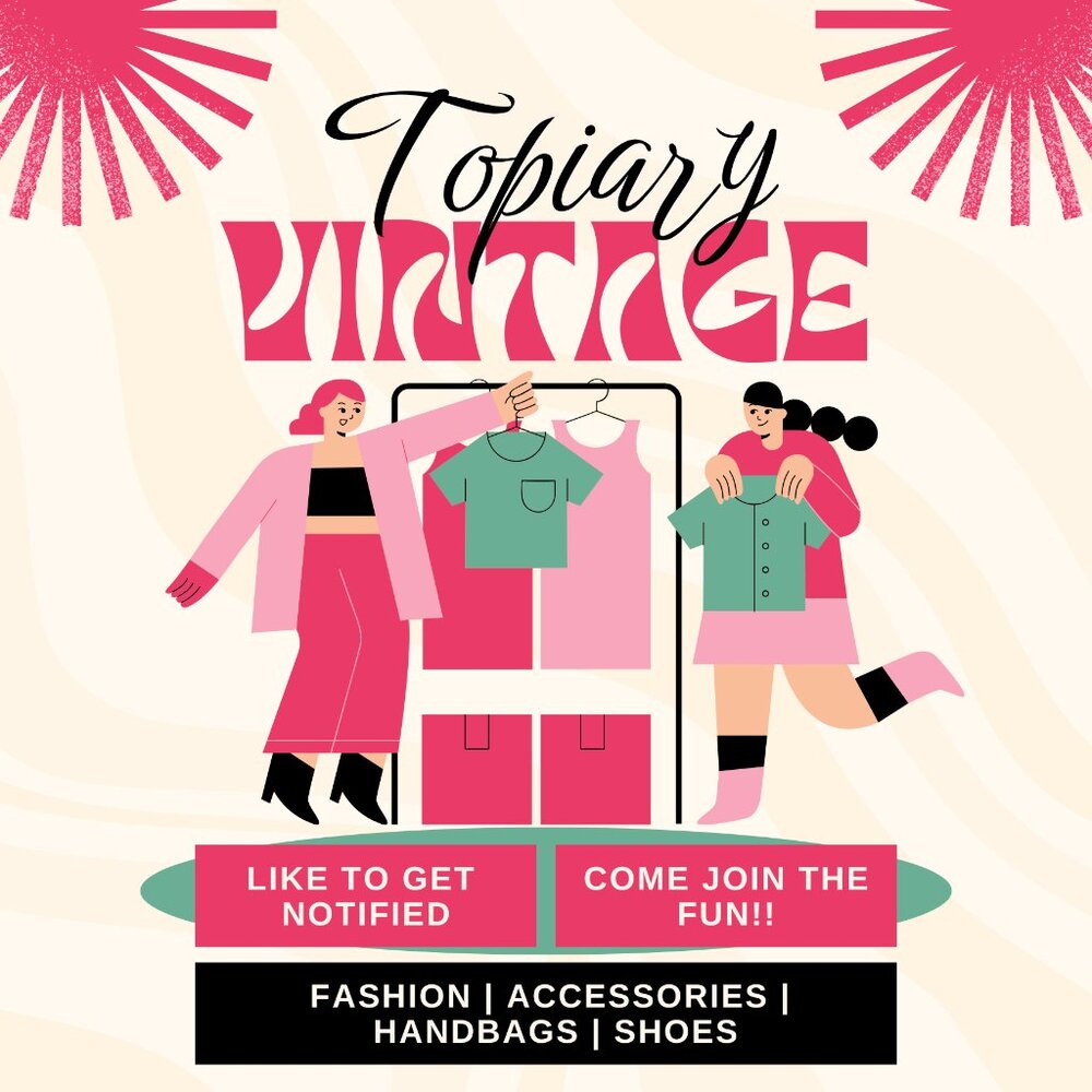 💕💕@topiaryvintage is live!!! 💕💕